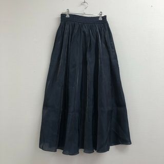 【BEAMS MEART】ビームスハート　紺系　ロングスカート　無地　シンプル　ウエストゴム　カジュアル(ロングスカート)