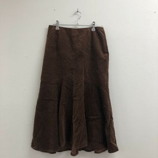 【Blancafe】ブランカフェ　茶系　ロングスカート　無地　シンプル　マーメイド　カジュアル(ロングスカート)