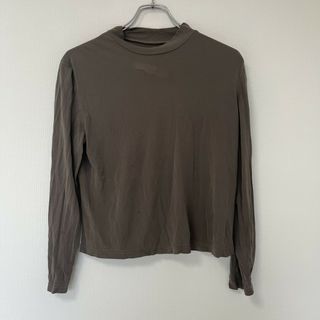 【CECI OU CELA】セシアセラ　グレー　M　カットソー　長袖トップス　無地　シンプル　カジュアル(カットソー(長袖/七分))
