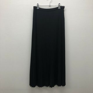 ロングスカート　黒系　M　タイトスカート　無地　シンプル　ボトムス　カジュアル　美品(ロングスカート)