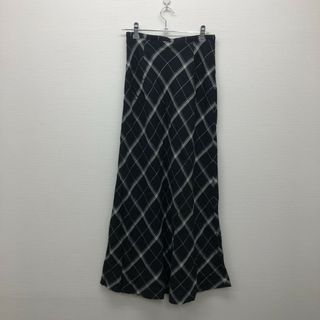 【MAYSON GREY】メイソングレイ　紺系　ロングスカート　マーメイド　格子柄　シンプル　ボトムス(ロングスカート)