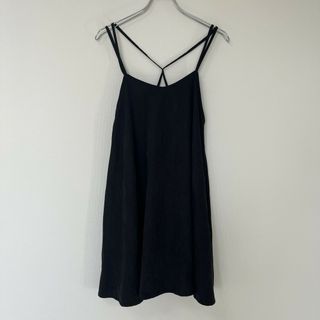 オリーブデオリーブ(OLIVEdesOLIVE)の【OLIVE des OLIVE】オリーブデオリーブ　トップス　キャミ　チュニック　ブラック　Mサイズ　無地　　(その他)