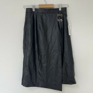【UNDICI NOVE】】ウンディッチノーベ　スカート　フェイクレザー　エコレザー　ブラック　サイズ38(その他)