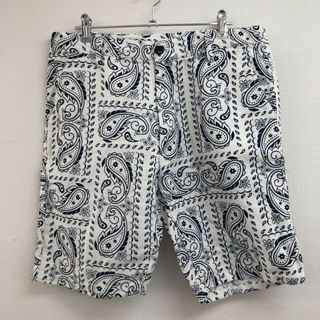 【rovtski】　白系　M　パンツ　ハーフパンツ　ペイズリー柄　カジュアル　ボトムス　美品(その他)