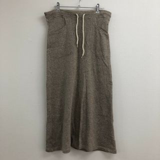 【BEAMS】ビームス　ベージュ　Ｆ　スカート　ボトムス　ウエストゴム　カジュアル　無地　シンプル(その他)