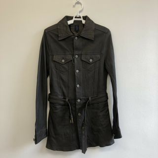 【LUCA】ルカ　茶系　M　ライダースジャケット　ロングコート　カジュアル　美品　アウター(その他)