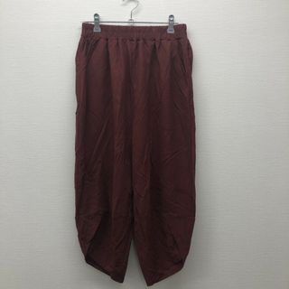 【Lascolinasラスコリナス】　赤系　ML　イージーパンツ　カジュアル　ボトムス　無地　シンプル(その他)