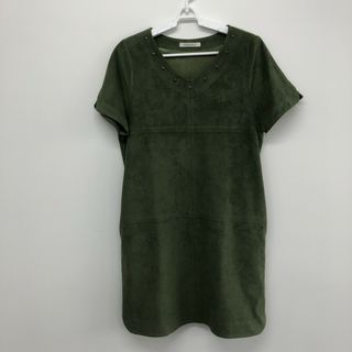【Pastel Ma'am】パステルマム　グリーン　Ｆ　チュニック　フレンチスリーブ　半袖トップス(チュニック)