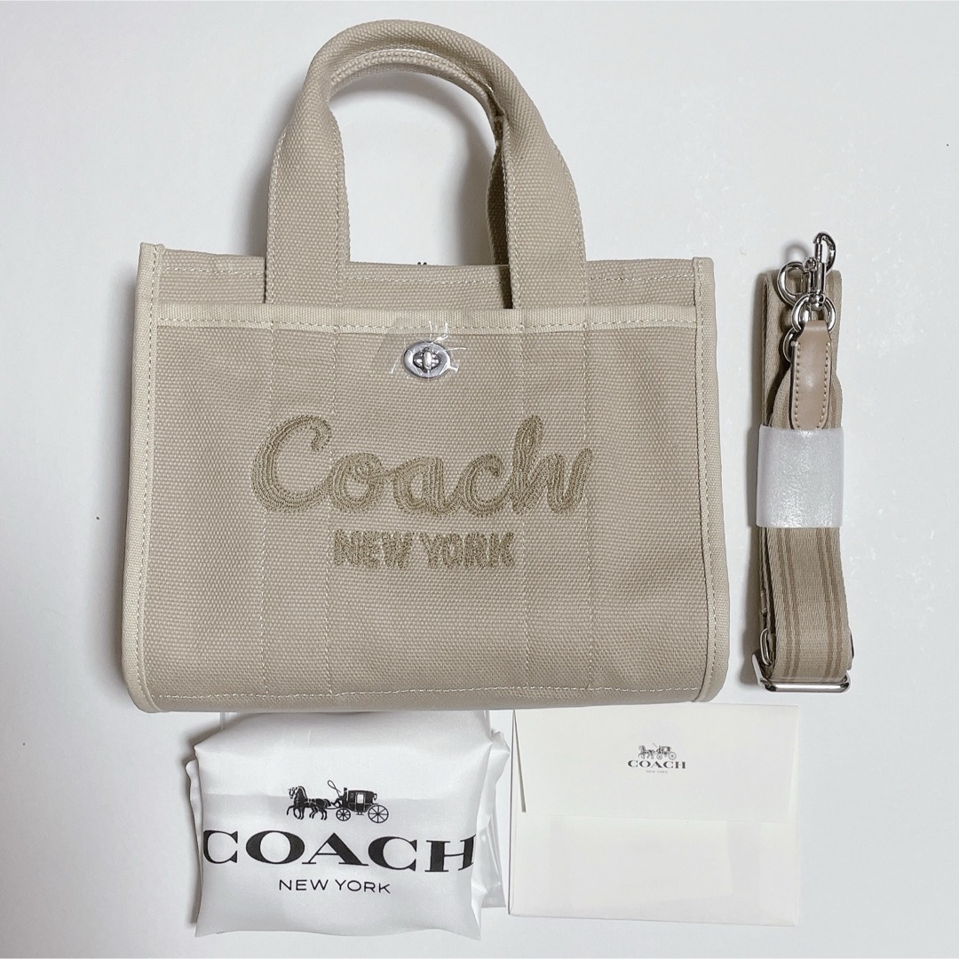 COACH コーチ カーゴ トート 26 ベージュ グレー COACH コーチ カーゴ トート 26 ベージュ グレー
