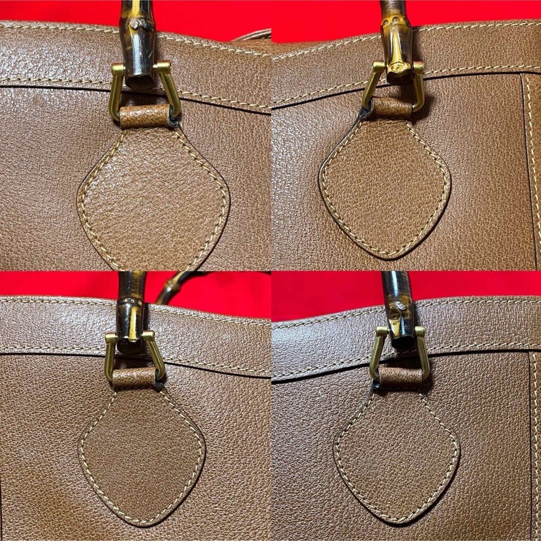 訳有】 GUCCI グッチ カバン バッグ バンブー ダイアナ 本革 大 訳有】 GUCCI グッチ カバン バッグ バンブー ダイアナ 本革 大