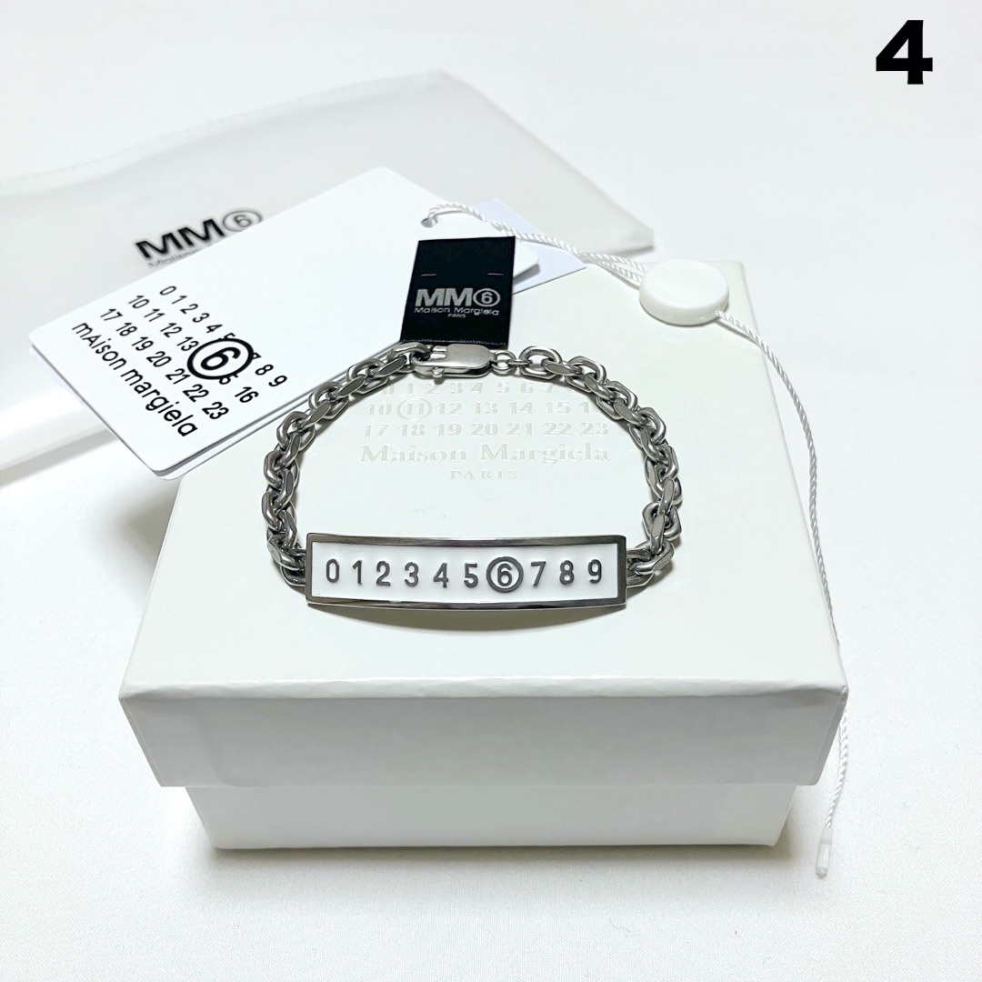 MM6 - 新品 4 25ss マルジェラ MM6 ナンバリングブレスレット 17204