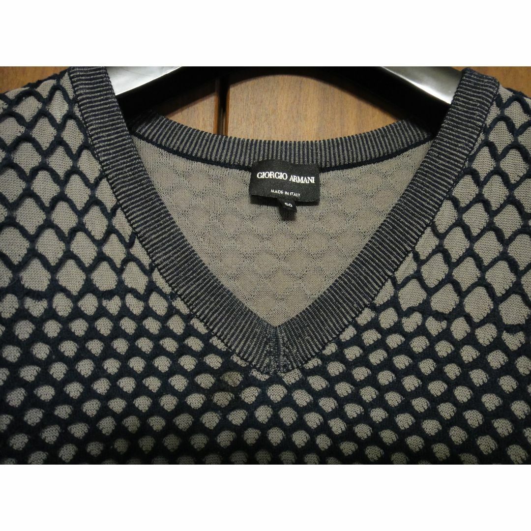 GIORGIO ARMANI - ジョルジオアルマーニ ブラックラベル Vネック GIORGIO ARMANI - ジョルジオアルマーニ ブラックラベル Vネック