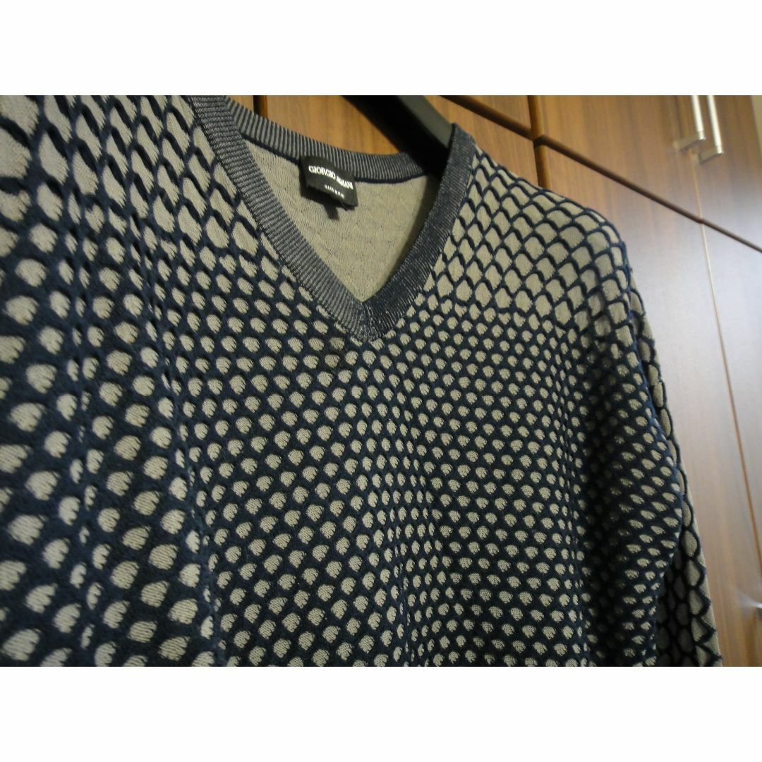 GIORGIO ARMANI - ジョルジオアルマーニ ブラックラベル Vネック GIORGIO ARMANI - ジョルジオアルマーニ ブラックラベル Vネック