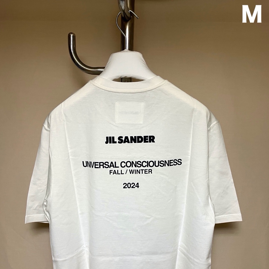 JIL SANDER - 新品 M JIL SANDER 24aw バックロゴTシャツ 白 JIL SANDER - 新品 M JIL SANDER 24aw バックロゴTシャツ 白