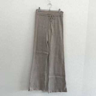 新品未使用　【samansa mos2 blue】　ベージュ系　Ｆ　パンツ　ストレッチパンツ　無地　シンプル(その他)