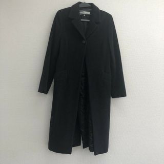 【LAUTREAMONT】　黒系　2　ステンカラーコート　ロングコート　無地　シンプル　アウター(その他)