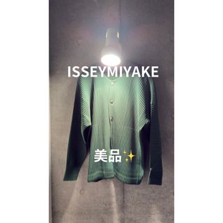 ISSEY MIYAKE - size4 オムプリッセ MC MARCH カーディガンの ISSEY MIYAKE - size4 オムプリッセ MC MARCH カーディガンの