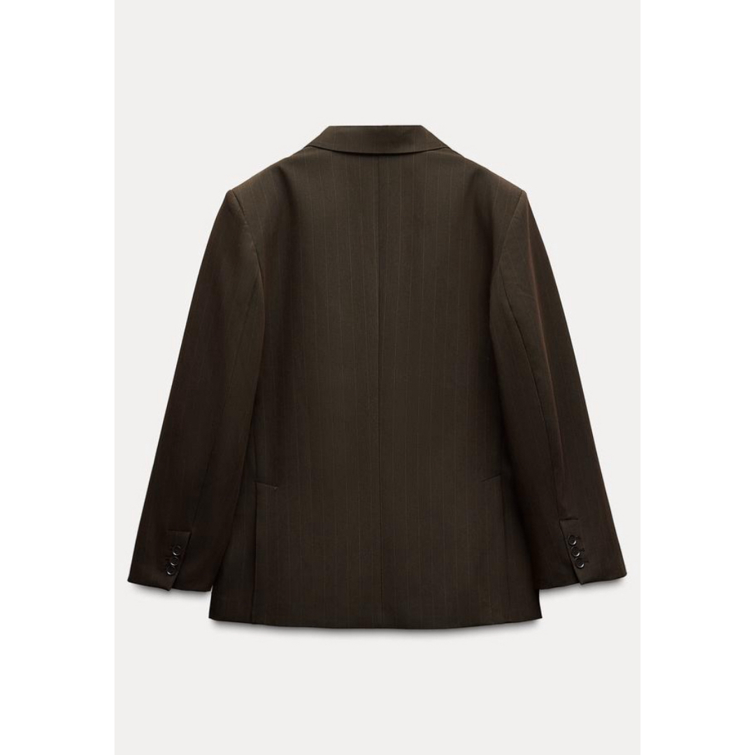 ZARA - ZARA オーバーサイズピンストライプブレザーの通販 by は ZARA - ZARA オーバーサイズピンストライプブレザーの通販 by は