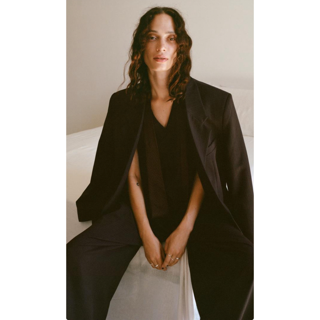 ZARA - ZARA オーバーサイズピンストライプブレザーの通販 by は ZARA - ZARA オーバーサイズピンストライプブレザーの通販 by は