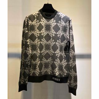 アミリ(AMIRI)のAMIRI アミリ 新品 MA QUAD クルーネック ニット Mサイズ(ニット/セーター)
