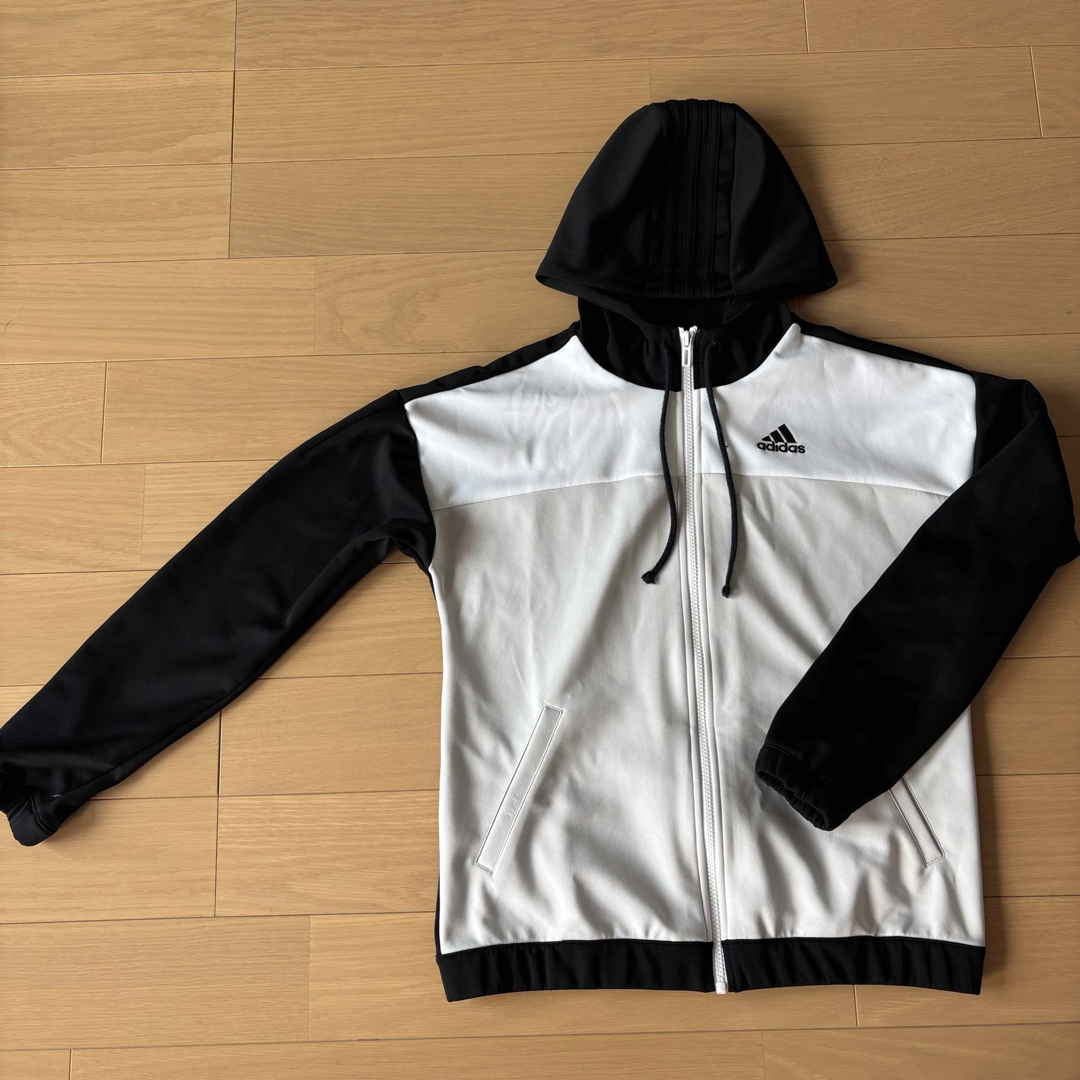 adidas - adidas ホワイトブラック トラックジャケット adidas - adidas ホワイトブラック トラックジャケット