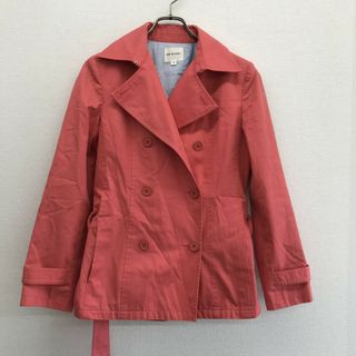 【MK KLEIN+】エムケークランプリュス　ピンク系　38　トレンチコート　ミディ丈　無地　シンプル(その他)