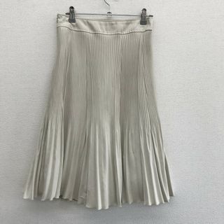 【自由区】　白系　38　プリーツスカート　Aライン　無地　シンプル　ハイウエスト　フォーマル(その他)