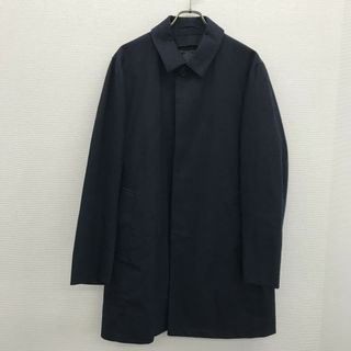 【UNITED ARROWS 】　紺系　XL　ステンカラーコート　ロングコート　アウター　無地　シンプル(その他)
