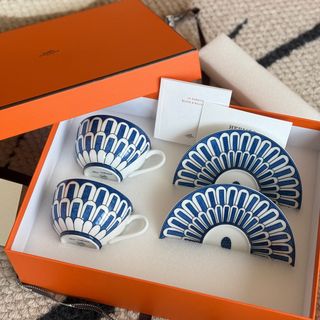 HERMES - エルメス ピエールドリアン デミタス カップ&ソーサー HERMES - エルメス ピエールドリアン デミタス カップ&ソーサー