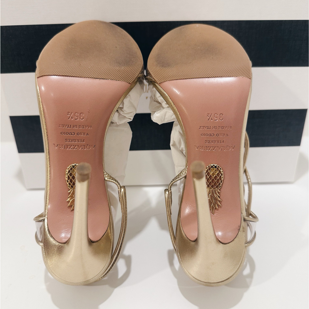 Aquazzura - Aquazzura ゴールド サンダル 美品の通販 by an's