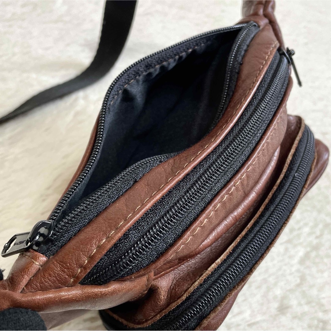 VANSON - 美品 VANSON バンソン オールレザー ボディバッグ VANSON - 美品 VANSON バンソン オールレザー ボディバッグ