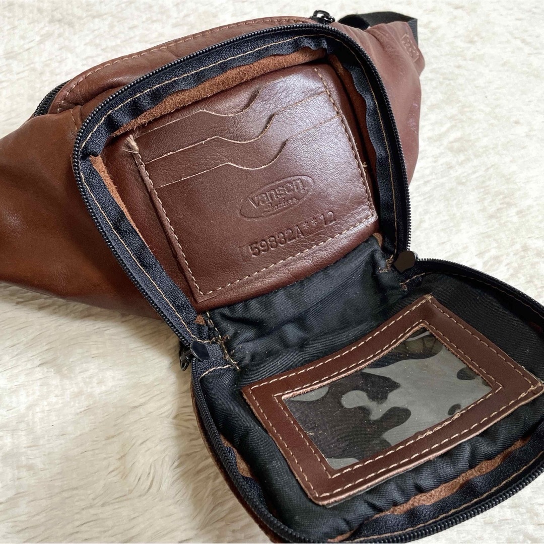 VANSON - 美品 VANSON バンソン オールレザー ボディバッグ VANSON - 美品 VANSON バンソン オールレザー ボディバッグ