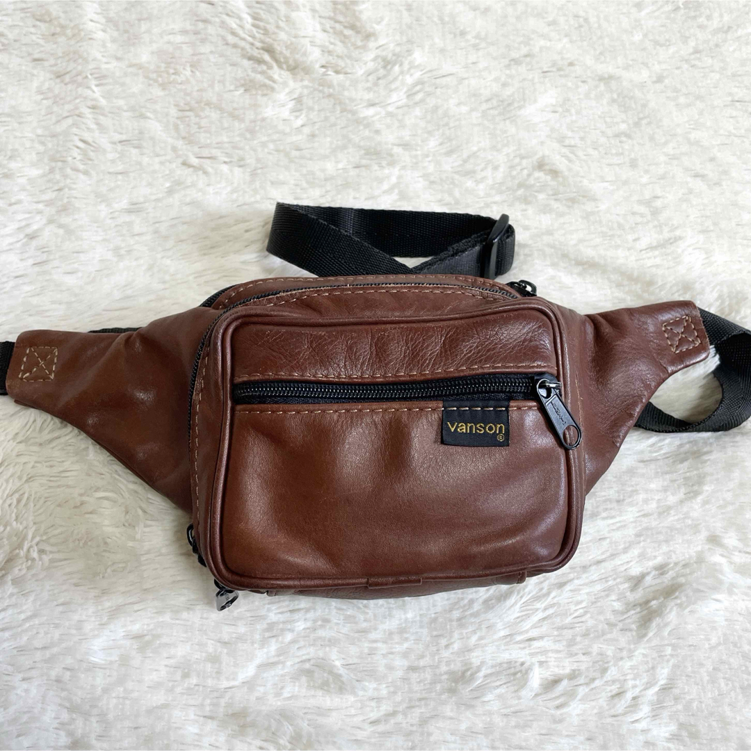 VANSON - 美品 VANSON バンソン オールレザー ボディバッグ VANSON - 美品 VANSON バンソン オールレザー ボディバッグ