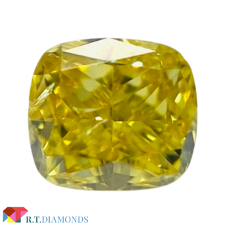 FANCY VIVID YELLOW 0.191ct X/RT2987/CGL(その他)