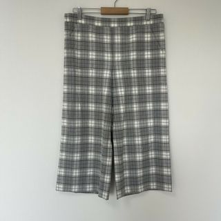 【KOOs】パンツ　ボトムス　グレー系　サイズ36　チェック柄　カジュアル　レディース(その他)