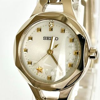 SEIKO - 良品 SEIKO LASSALE スクエア シルバー×ゴールド 腕時計 SEIKO - 良品 SEIKO LASSALE スクエア シルバー×ゴールド 腕時計