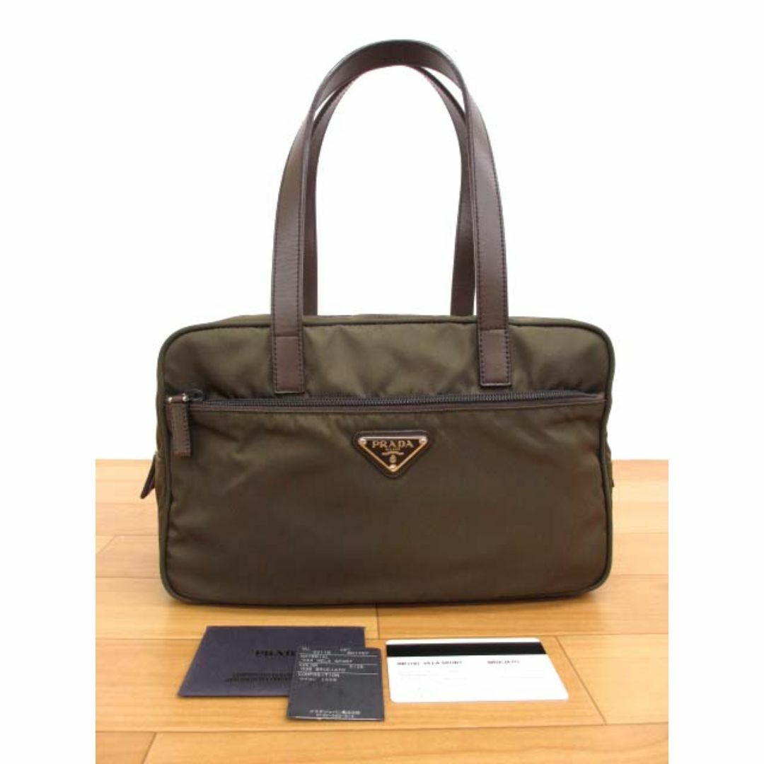 PRADA - 美品 プラダ BR1787 ナイロン×レザー ミニボストンバッグ トートバッグ