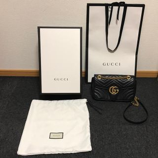 グッチ(Gucci)の2017新作GUCCIグッチGGマーモント キルティングレザー ショルダーバッグ(ショルダーバッグ)