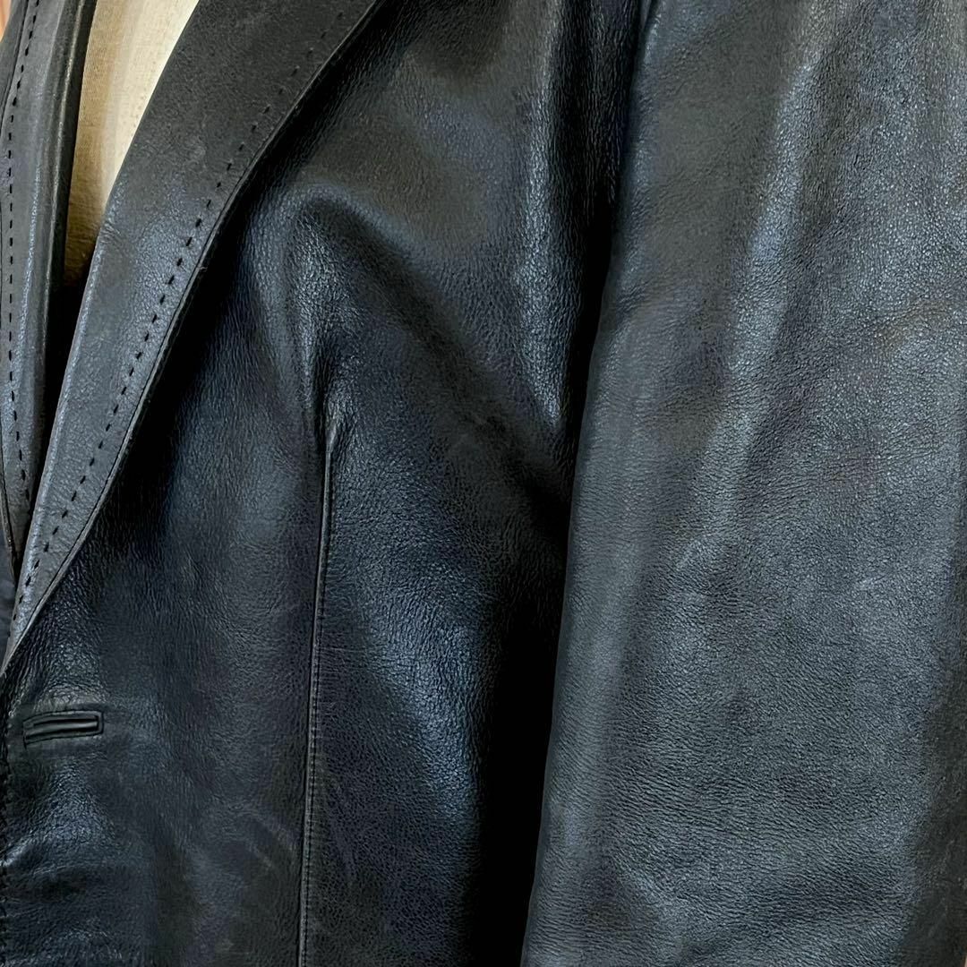 COMME CA DU MODE コムサデモード 牛革 レザージャケット 黒 COMME CA DU MODE コムサデモード 牛革 レザージャケット 黒