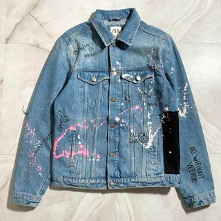 ZARA - ZARAザラ デニムジャケット エルボーパッチ ミリタリー ZARA - ZARAザラ デニムジャケット エルボーパッチ ミリタリー