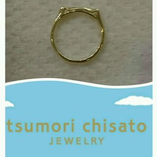 ツモリチサト(TSUMORI CHISATO)の匿名配送　新品　実は猫なの　ピンキーリング　ツモリチサトジュエリー　10k　3号(リング(指輪))