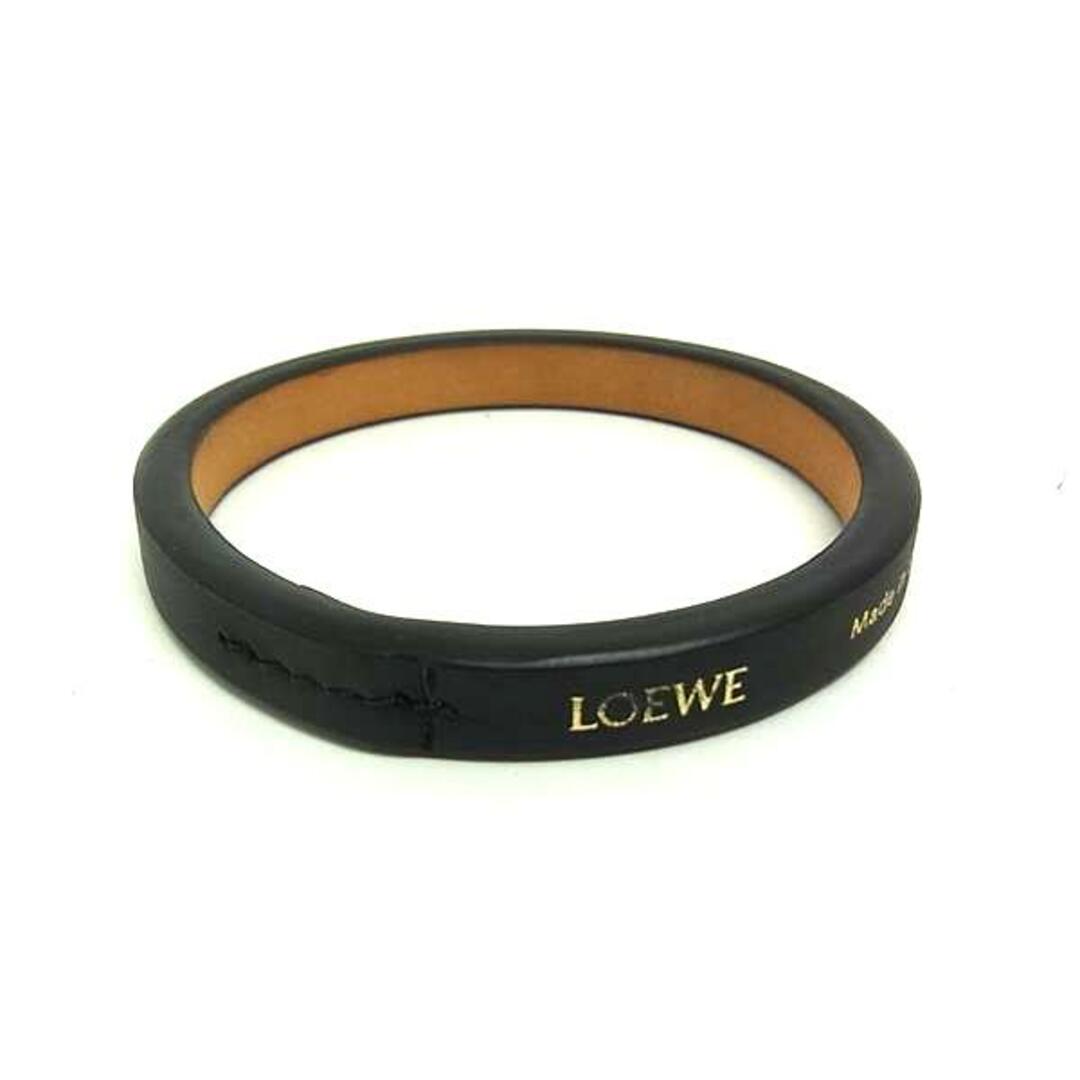 爆買い! ロエベ LOEWE □新品同様□ - LOEWE レザー ブレスレット 3連 シルバー