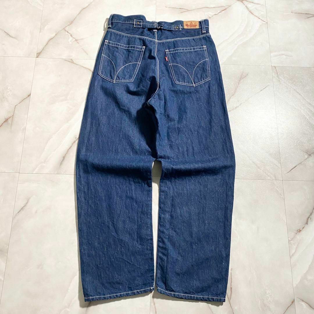 A15554 現行モデル 美品ヒステリックグラマー 尾錠ワイドデニム A15554 現行モデル 美品ヒステリックグラマー 尾錠ワイドデニム