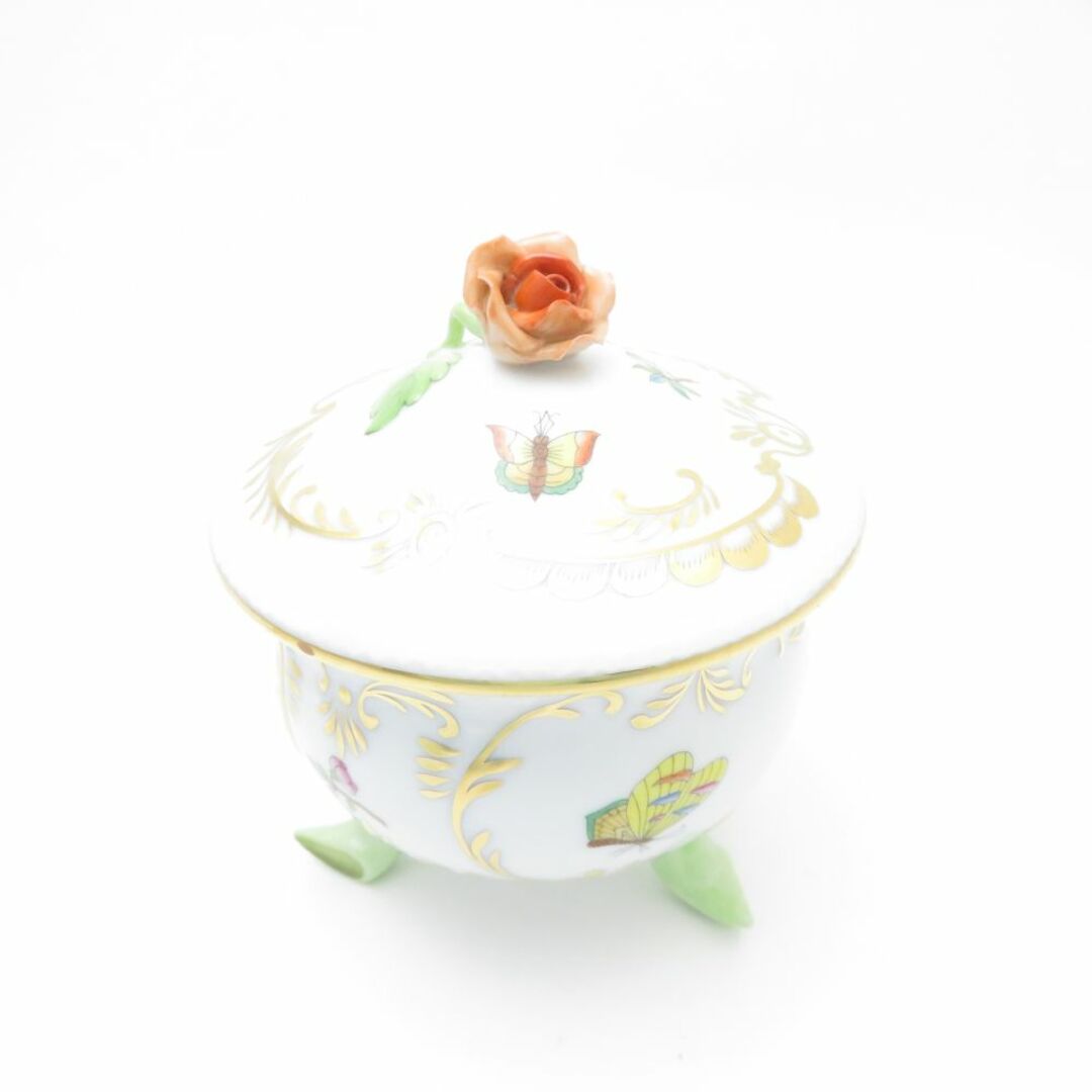 Herend - 美品 Herend ヘレンド 小物入れ 脚付きボンボン入れ Herend - 美品 Herend ヘレンド 小物入れ 脚付きボンボン入れ