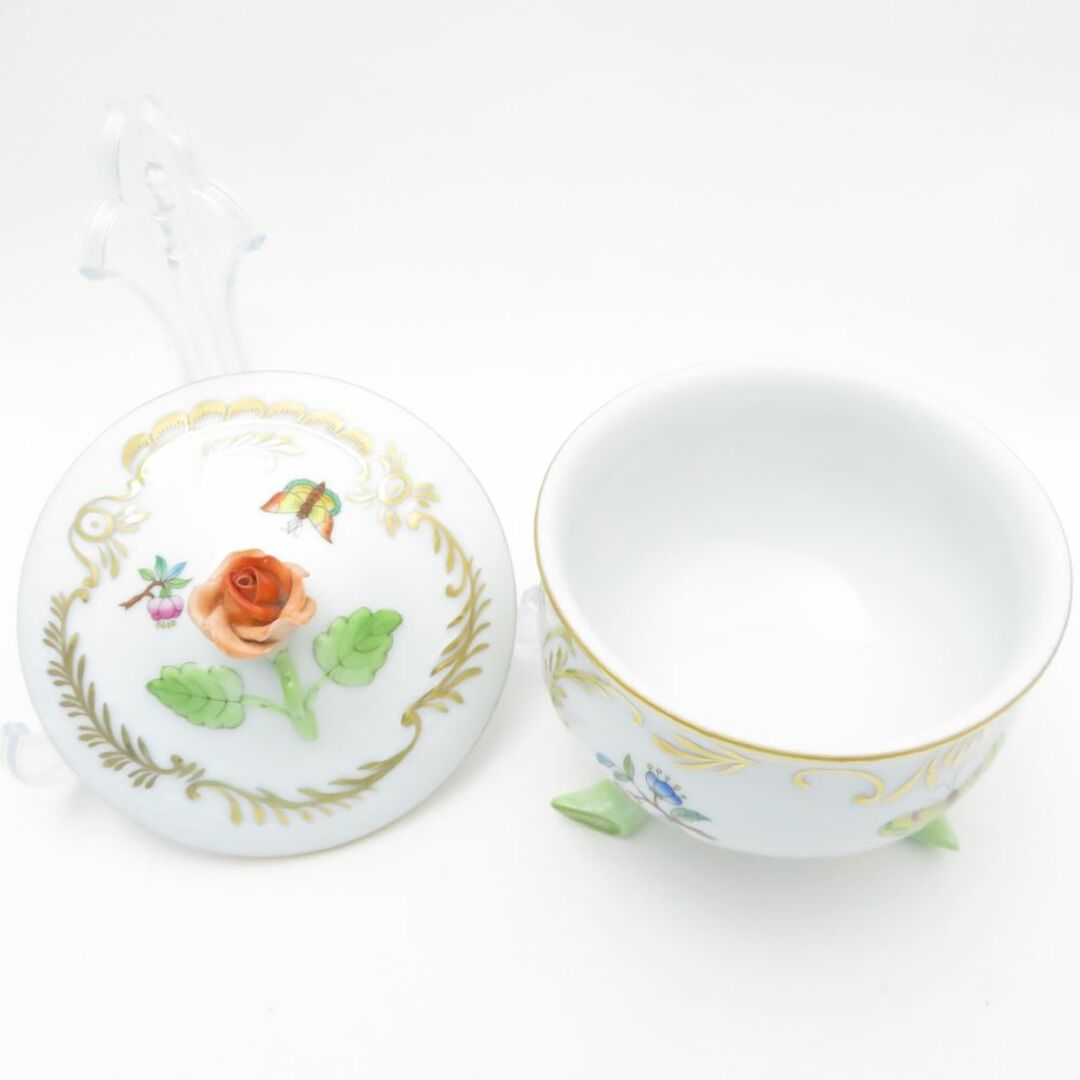 Herend - 美品 Herend ヘレンド 小物入れ 脚付きボンボン入れ Herend - 美品 Herend ヘレンド 小物入れ 脚付きボンボン入れ