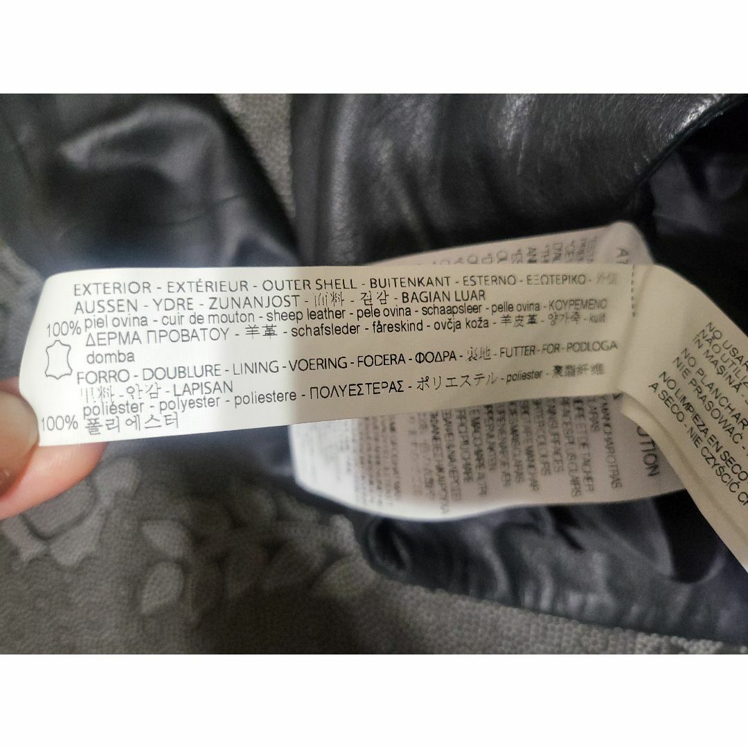 ZARA - ZARA ライダースジャケット 羊皮 革ジャン ダブル ZARA - ZARA ライダースジャケット 羊皮 革ジャン ダブル