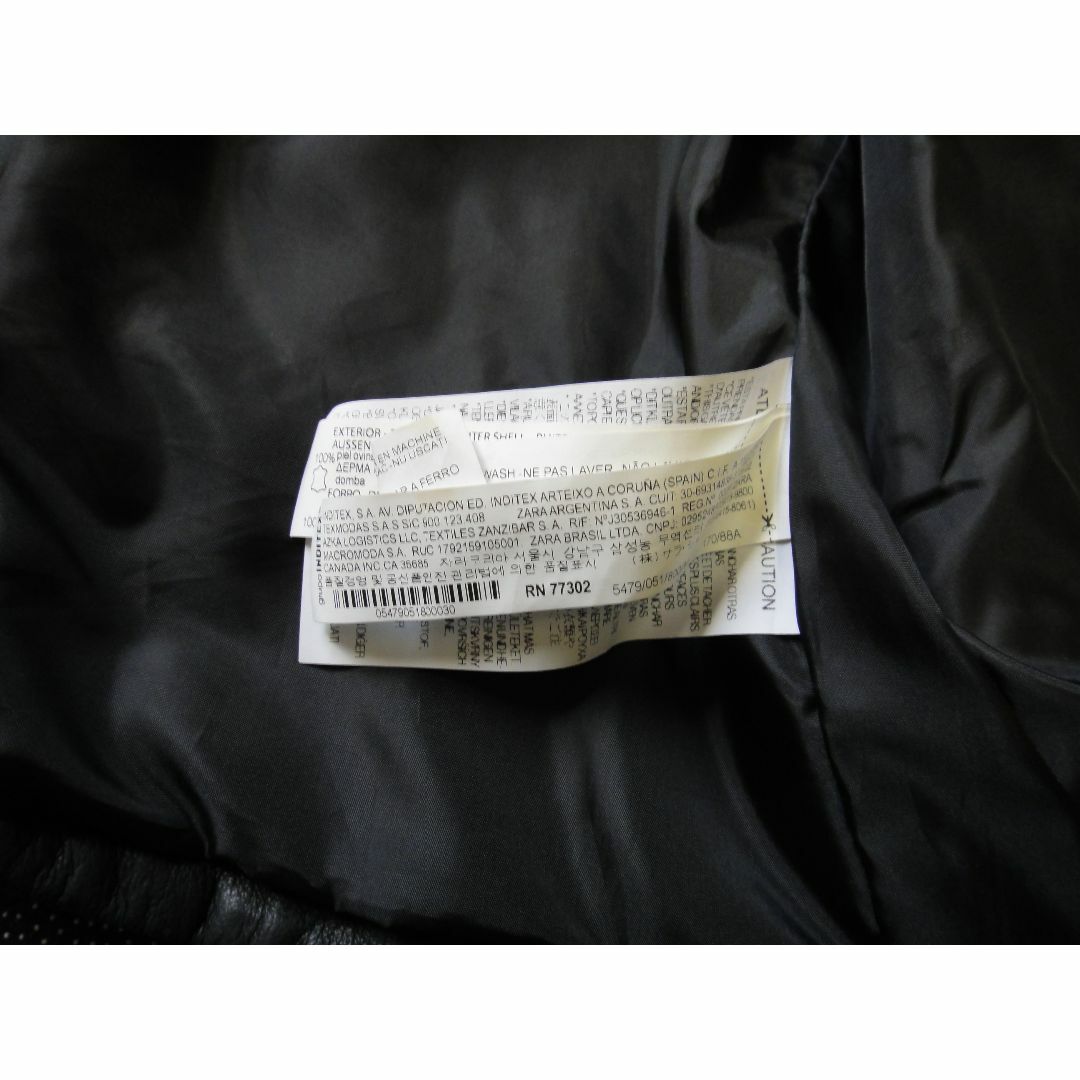 ZARA - ZARA ライダースジャケット 羊皮 革ジャン ダブル ZARA - ZARA ライダースジャケット 羊皮 革ジャン ダブル