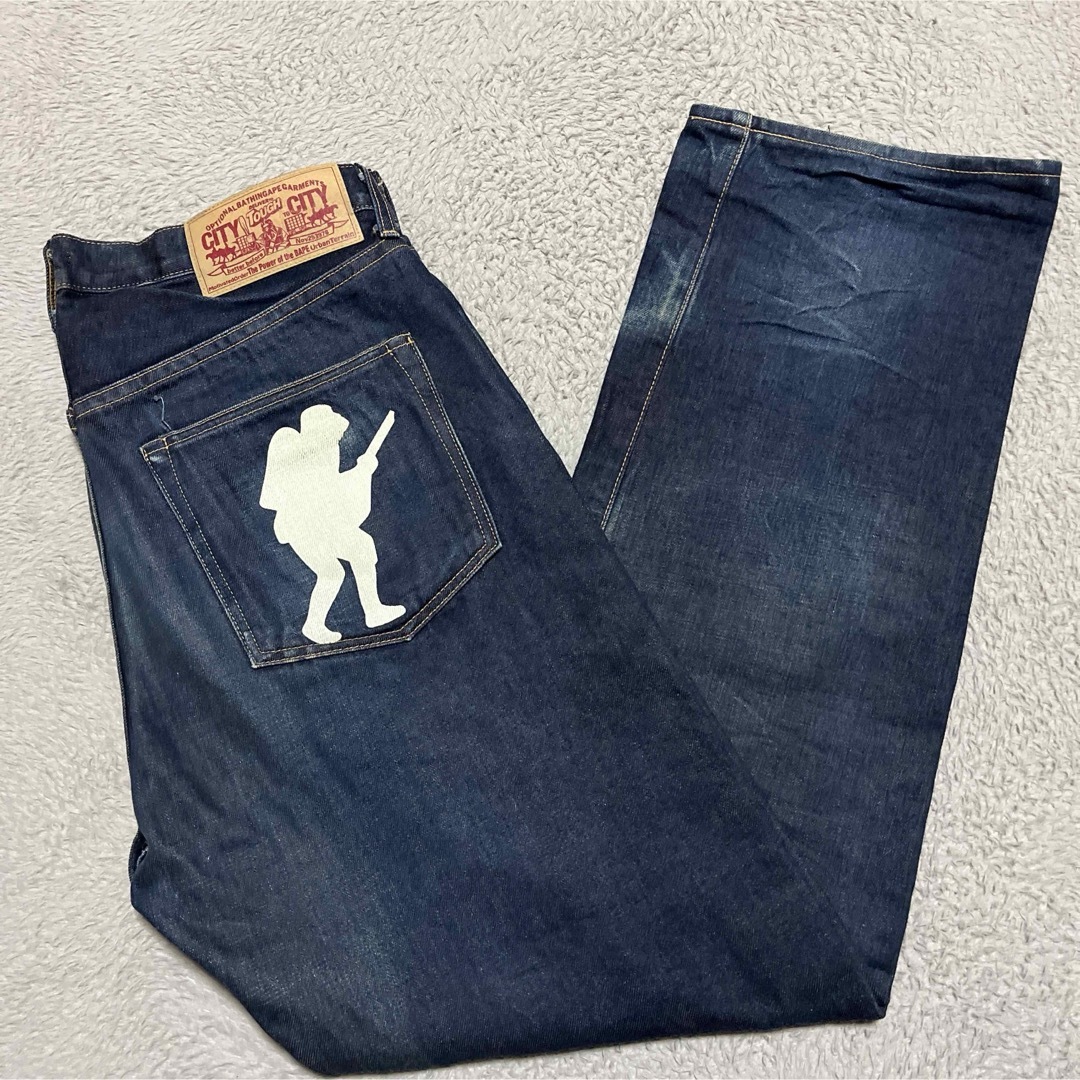 A BATHING APE - APE BAPE KAWS FOOTSOLDIER DENIM デニム A BATHING APE - APE BAPE KAWS FOOTSOLDIER DENIM デニム