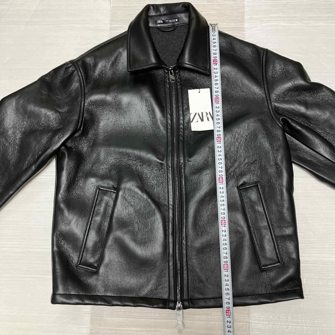 ZARA - 送料無料 新品 ZARA フェイクレザージャケット USサイズ ZARA - 送料無料 新品 ZARA フェイクレザージャケット USサイズ