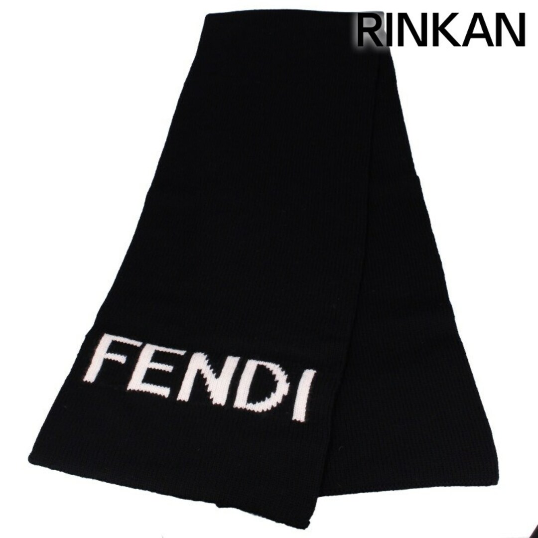 FENDI - フェンディ FXS124 AI4F ロゴウールマフラー メンズの FENDI - フェンディ FXS124 AI4F ロゴウールマフラー メンズの